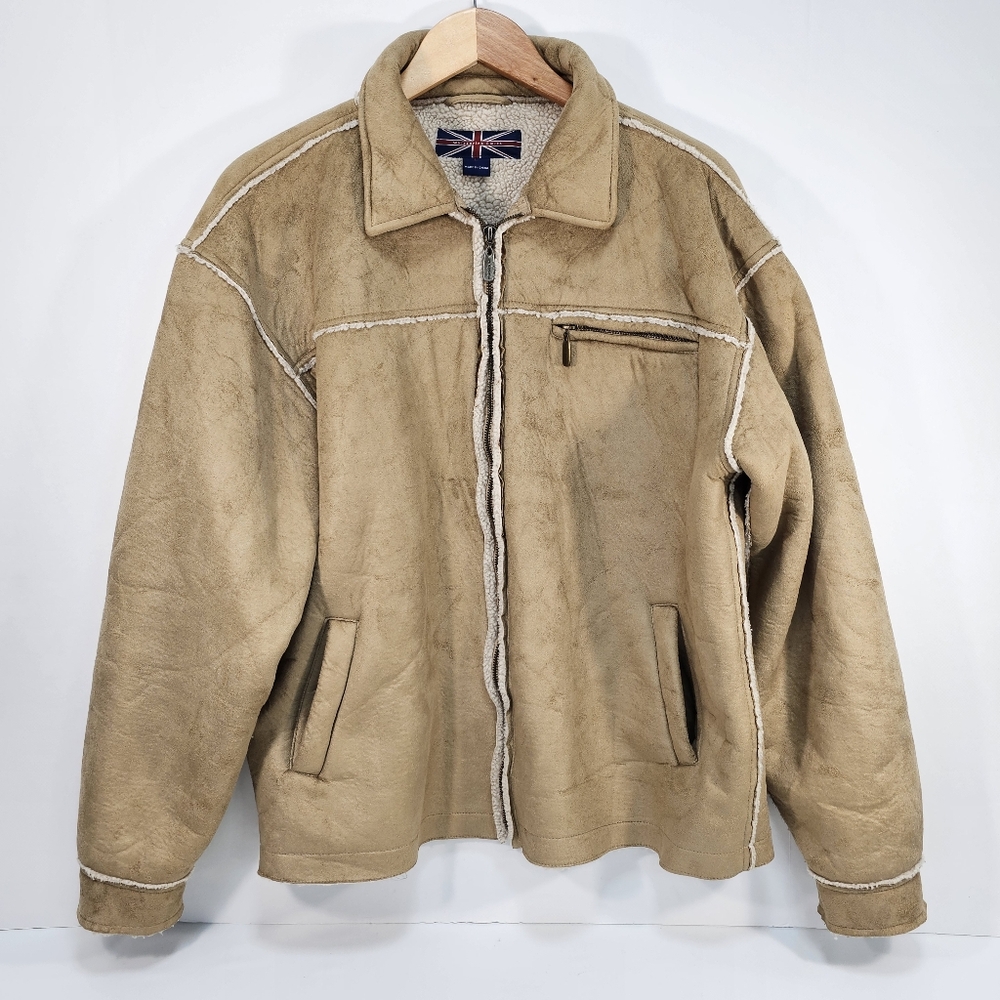 Whispering Smith Faux Sherpa Jacket - Men's Size L Country Rustic Barn